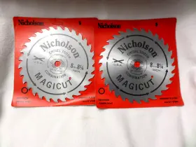 80636 Nicholson 2- 8 Thru 8-1/4 Inch X 30-tooth Combination Circular Saw Blade New