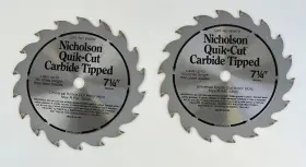 80879 Nicholson Two 2 - Circular Saw Blade 7-1/4 Inch 18 Long Life Carbide Teeth Quik-cut