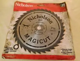 80497 Nicholson Coopertools Cooper Tools Saw Blade 7 1/4 Inch Rip Magicut 36 Teeth Univ Arbor