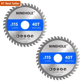 Ninehole 313035816806 2pack 4-1/2inch 40t Circular Saw Blade With 7/8-inch Arbor Tct Carbide Tipped T