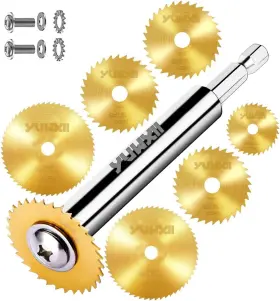 61501 Nobrand Pvc Pipe Cutter Kit With Hex Shank 6pcs Blades 7/8 Inch -1-3/4 Sizes