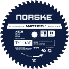 Nobrand Ncsbp212 7-1/4 Inch 48t Metal Cutting Saw Blade For Steel Roofing Pipe Studs 5/8 Bore
