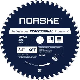 Ncsbp210 Norke Tools Ltd Norske 6-1/2 Inch 48t Metal Cutting Saw Blade For Steel Roofing