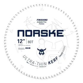 Ncsbt029 Norske 628204600293 Tools Thin Kerf Ultra Fast Finishing Saw Blade 12 Inch X 80t With 1 Bor