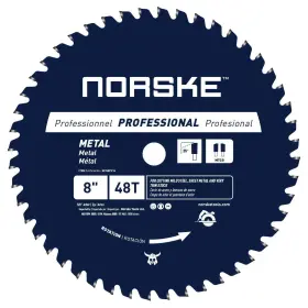 Ncsbp214 Norske 628204602143 Tools 8 Inch 48t Metal Cutting Saw Blade For Steel Roofing Si