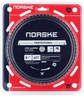 Ncsbp255 Norske 628204602556 Tools 8-1/4 Inch 60t Tripple Chip Mitre Aluminum Saw Blade