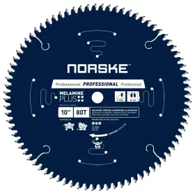 Ncsbp273 Norske 628204602730 Tools 10 Inch 80t Melamine Plus Saw Blade For Ultra-smooth Cutting O