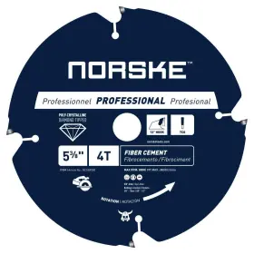 Ncsbp280 Norske 628204602808 Tools 5-3/8 Inch 4 Tooth Polycrystalline Diamond Pcd Hardie Fiber