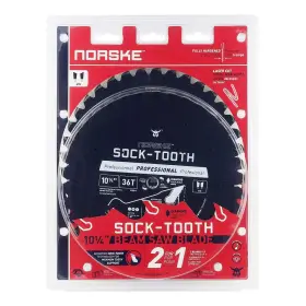 Ncsbs421c Norske 628204604406 Tools 10-1/4 Inch By 36t Socktooth Beam Saw Blade With 5/8 2 Pack