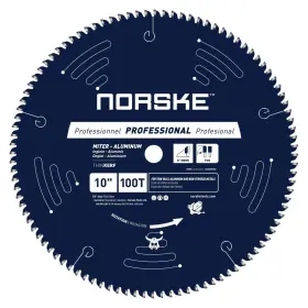 Ncsbp257 Norske Tools 10 Inch 100t Triple Chip Mitre Aluminum Saw Blade For N