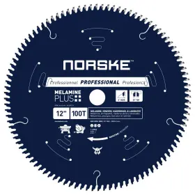 Ncsbp274 Norske Tools 12 Inch 80t Melamine Plus Saw Blade For Ultra-smooth Cu