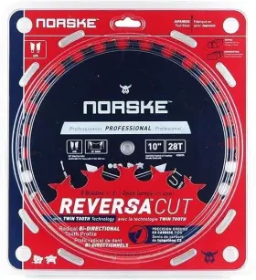 Ncsbp295 Norske J - 10 Inch X 28t Reversacut Twin Tooth Blade #ncsbp295