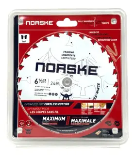 Ncsbt007 Norske New Framing Circular Saw Blade 6-1/2 Inch 24t Free Shipping