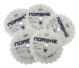 Ncsbt011 Norske New 5-pk Framing Thin Kerf Circular Saw Blade 7-1/4 Inch 24t Fr.sh