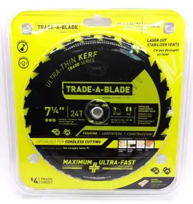 Tcsbt011 Norske J - Trade-a-blade 7 1/4 Inch X 24t Framing Thin Kerf Blade #tcsbt011