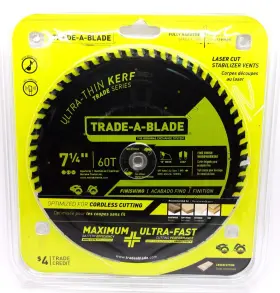 Tcsbt014 Norske J - Trade-a-blade 7 1/4 Inch X 60t Finishing Thin Kerf Blade #tcsbt014