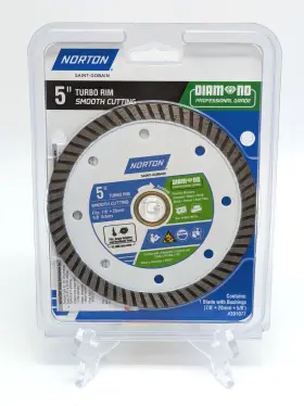 Norton 082354910778 5 Inch Turbo Rim Circular Saw Blade - Diamond Professional Grade