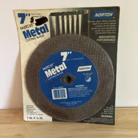 89005 Norton Metal Cutting Blade 7 Inch X 1/4 Dm-5/8 Nos Universal