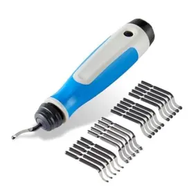 Dkb211 Nuoda Silicone Deburring Tool With 21 High-speed Steel Blades Blue Ng