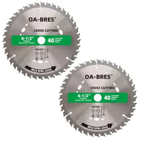 Yjp61240 Oa-bres 6-1/2-inch 40-tooth Circular Saw Blade With 5/8-inch 6-1/2 Inch 40t Silver