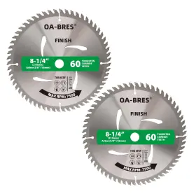 Yjp81460 Oa-bres 8-1/4-inch 60-tooth Circular Saw Blade With 5/8-inch 8-1/4 Inch 60t Silver
