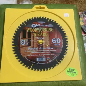 825-p8160t Oldham 049551459875 Woodworking Wizard X 60 Tooth Carbide Saw Blade Nos Radial