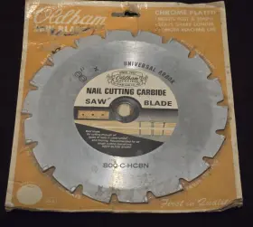 Oldham 800-c-hcbn New Vintage 8 Inch Nail Cutting Carbide Saw Blade 5/8 Arbor And 18 Teeth