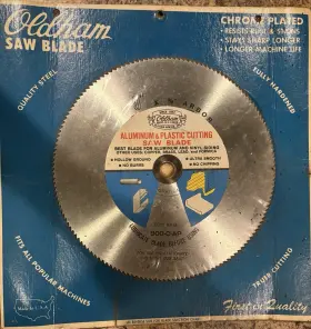 900-c-ap Oldham Saw Blade Aluminum And Plastic Cutting 9x5/8 Inch Arbor Nos
