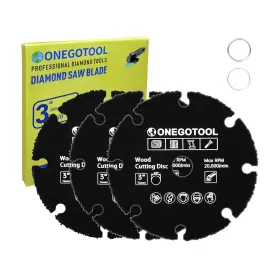 Dy116 Onegotool 3 Inch Circular Saw Blades For Wood Cutting Angle Grinder Black