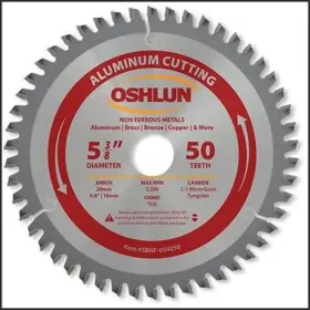 Osh 789611007706 5-3/8 Inch 50t Carbide Tip Aluminum Cutting Saw Blade