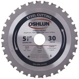 Oshlun 753182911120 Sbf-054030 5-3/8-inch 30 Tooth Mtcg Saw Blade With 20mm Arbor 5/8-inch And 1