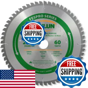 Sbft-260060 Oshlun B004iyjkvo 260mm 60 Tooth Fespro General Purpose Atb Saw Blade 30mm