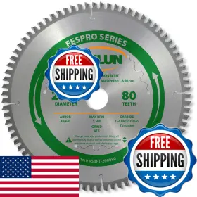 Oshlun B004iyjkw8 Sbft-260080 260mm 80 Tooth Fespro Crosscut Atb Saw Blade 30mm Arbor For