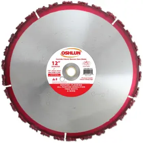 B006xbxpkw Oshlun Sbr-ch12 12-inch Carbide Chunk Blade 1-inch Arbor For Rescue And