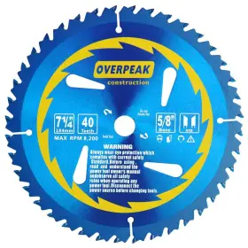 Overpeak 606719167074 7-1/4 Inch Circular Saw Blade Carbide Ultra Finish Blades With 5/8 A