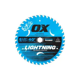 Ox-ltctw40-6.5-us Ox Tools Pro Lightning 6-1/2 Inch Circular Saw Blade