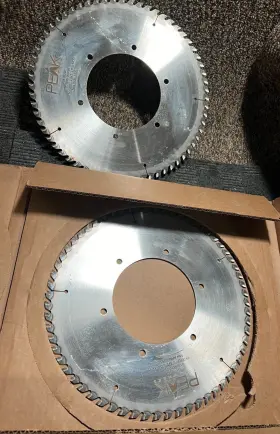 A95-0929p Peak Toolworks Qty 2 Saw Blade 14.000d X 64t R50-mod 5350 Rpm -
