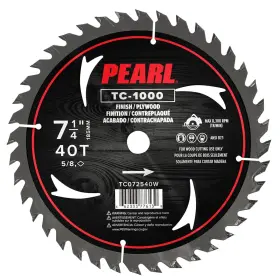 877613 Pearl Abrasive Co. Carbide Tooth Wood Blade 7-1/4 Inch 40t 5/8 Dm Pack Of 10 Black
