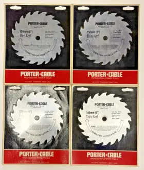 Porter-cable 12151 4 Chisel Tooth Combo Saw Blades No. 150mm 6 Inch Thin Kerf Nos