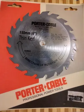 Porter Cable 12154 Brand New 6 Inch 20t Carbide Thin Kerf Riptide Circular Saw Boss Blade