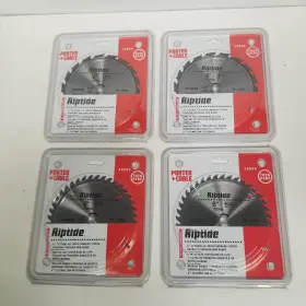 Porter-cable 12850 6 Inch Thin Kerf Riptide And 12855 Circular Saw Blade Lot Of 4 New