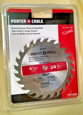 Porter-cable Pc412tct Wood Cutting Blade New General Purpose 4 1/2 Inch 24 Teeth Pc412tct