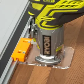 Powertec B0dp4p4zpz 72024 Router Guide Rail Adapter For Ryobi P601 Pcl424 Pcl424b Ridgid