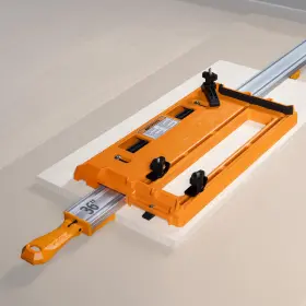 B0fkrfwnfg Powertec 72390 Circular Saw Track Plate 36 Inch Straight Edge Clamp Tool-free