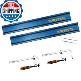 B0gf1x663g Powertec 72459 110 Track Saw Guide Rail Joining Set For Milwaukee Saws