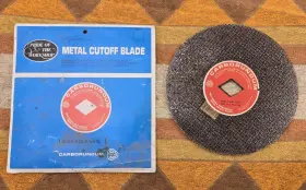 Rca58a Pride Of The Workshop Metal Cutoff Saw Blades 8 Inch X 1/8 Nos Vtg Carborundum Rca Double Reinforced
