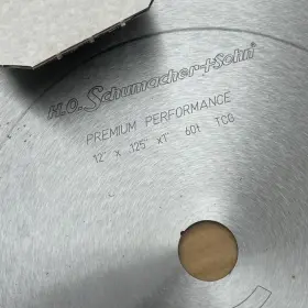 3055125060 Professional Schumacher 12 Inch 60t 1 Bore. Tcg Circular Saw Blade
