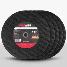 Promaker 045995692878 5 Pack 14 Inch Cut Off Wheel Chop Saw Blades Metal Cutt