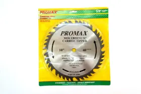07-10040 Promax New Saw Blade 10 Inch X 40 Tooth Molybdenum Carbide Tipped