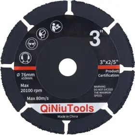 Qiniutools 706316331592 Carbide Multi Wheel 3 Inch 76mm 76x10x2.4mm Cutting Disc Saw Blade For Wood A